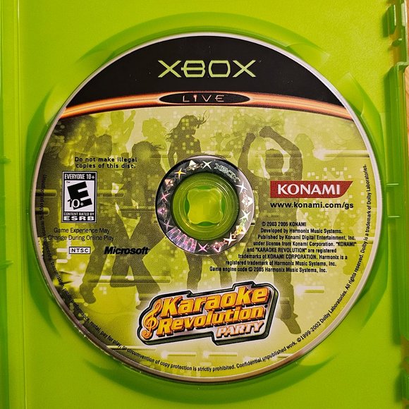 Original X-Box Karaoke Revolution + Karaoke Revolution Party + Konami MIC Bundle - Picture 9 of 13